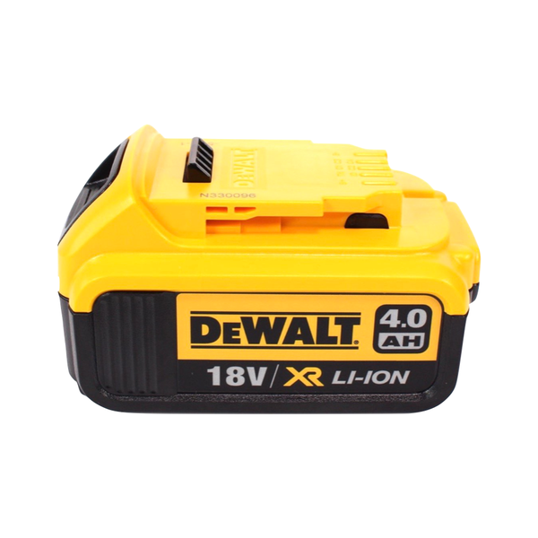 DeWalt Akku 18 Volt XR Lithium-Ionen mit 4,0 Amperestunden Kapazität.