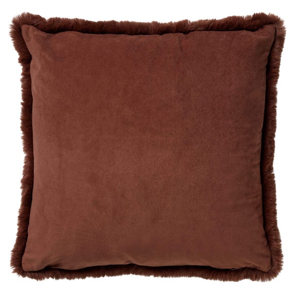 Zaya Kissenbezug - Bont look 45x45 cm, Braun