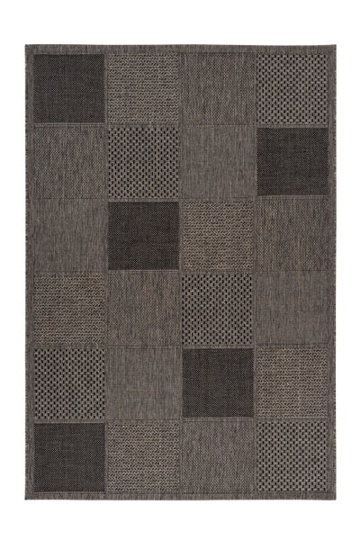 Flachflor Teppich Lebo Taupe Modern 120 x 170 cm