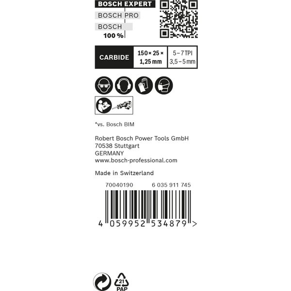 Bosch 10x Expert Wood with Metal Demolition S 967 XHM Säbelsägeblatt - 2608900397