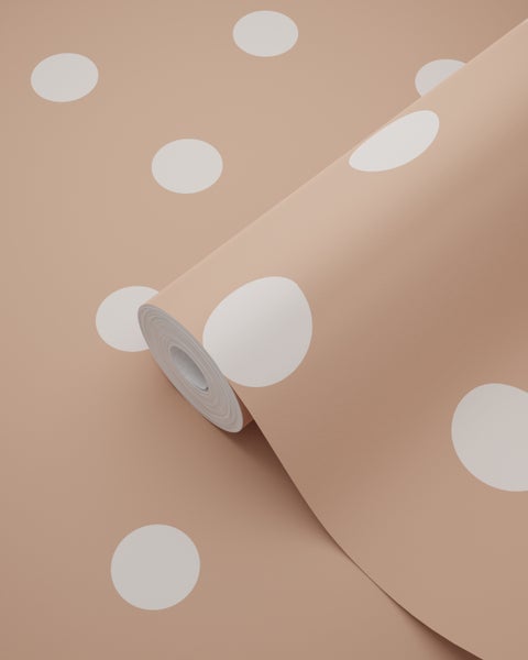 Tapetenrolle mit Punktmuster
