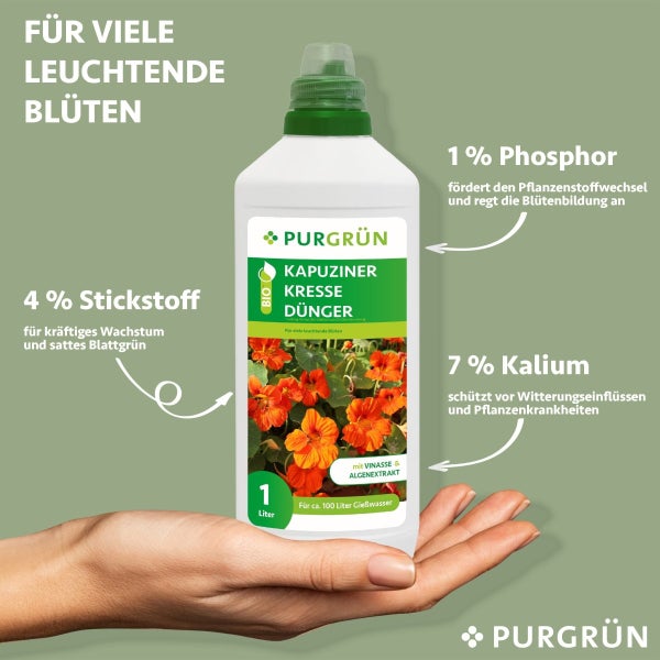 Purgrün Bio-Kapuzinerkresse-Dünger 1 Liter