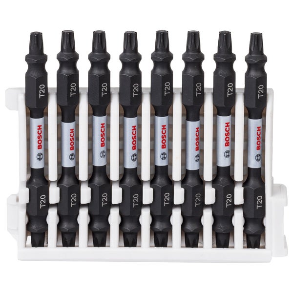 Bosch PRO Impact Schrauberbit mit Doppelklingen und Pick and Click-Einsätzen T20 65 mm 8-tlg. - 2608522339