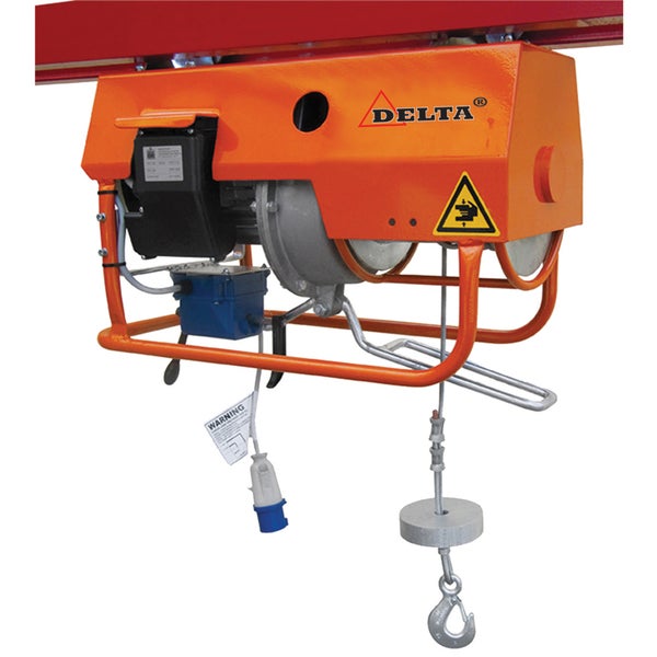 Delta Elektrische Seilwinde DM 230V Tragkraft 0,3t Hubhöhe 38m