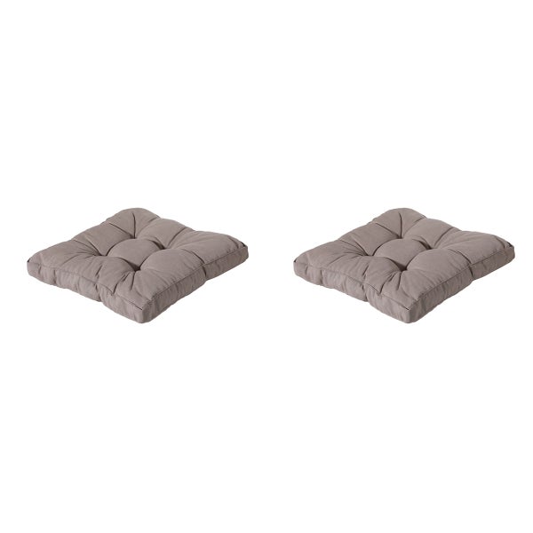 Florance Sitzkissen Panama taupe - Ca. 60x60 cm - 2er-Set