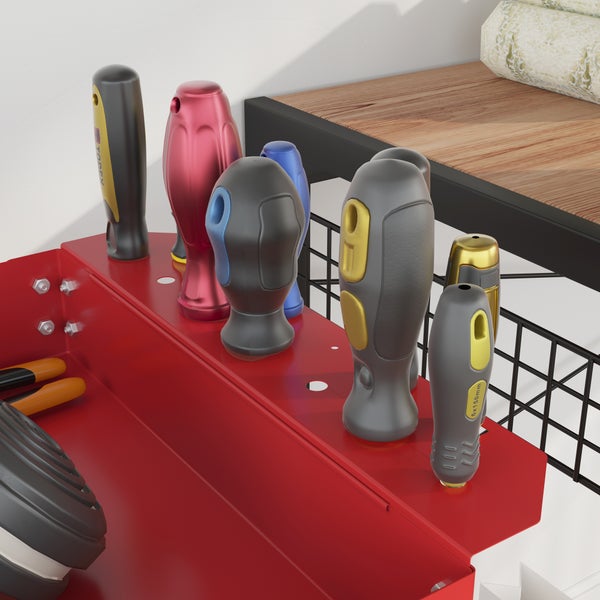 Wandgarderobe mit Massivholzrahmen und Metallhaken