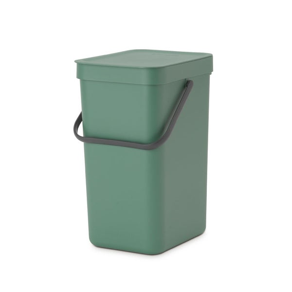 Brabantia Abfallsammler Mit Stay Open Deckel 12 Liter HxBxT 35 x 20 x 24,9 cm Kunststoff Dunkelgrün