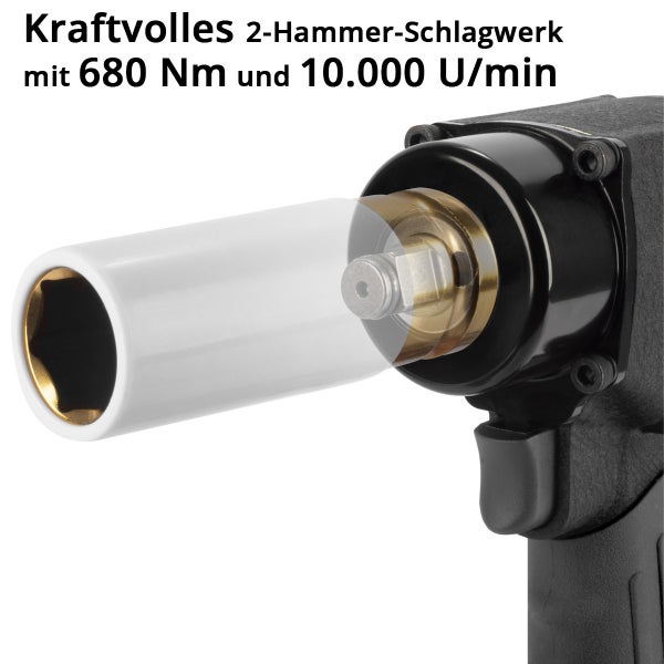 STAHLWERK Druckluft-Schlagschrauber DSS-680 ST mit 680 Nm, ½ 10.000 U/min