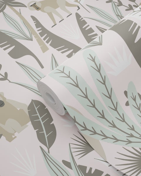 Tapetenrolle mit Dschungelmotiven