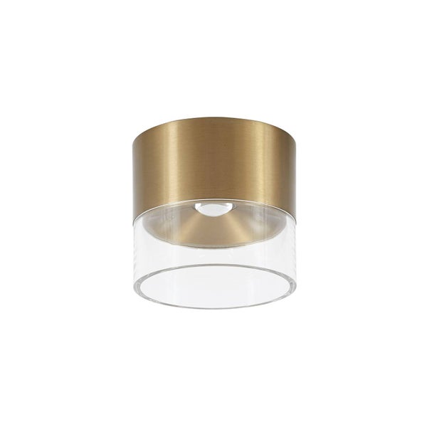 Lindby LED Deckenleuchte Dalila (Modern) in Gold / Messing aus Aluminium (1 flammig, ) - Lampe Deckenlampe Wohnzimmerleuchte