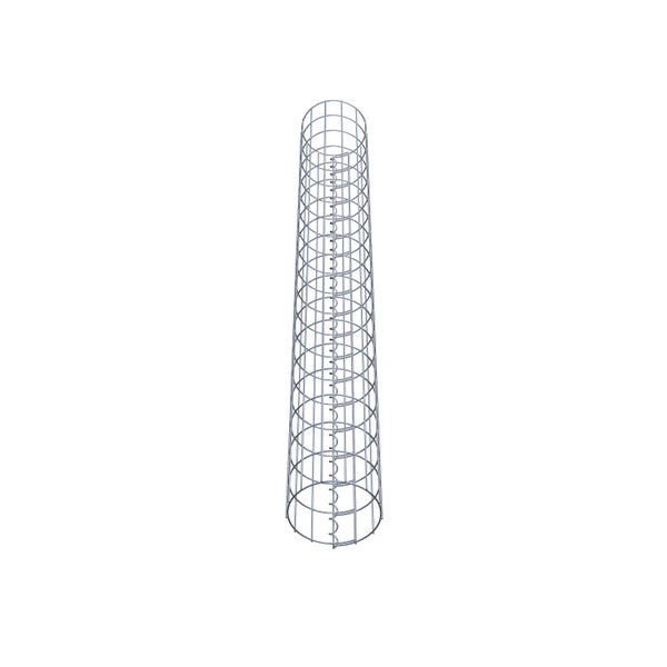 Gabionensäule Durchmesser 22 cm, MW 5 x 10 cm rund - Höhe: 1,80 m