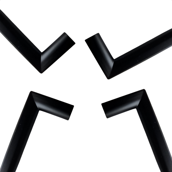 Möbelgriff Stangengriff Aurora lochabstand  128 mm Kunststoff Schwarz 10 Set