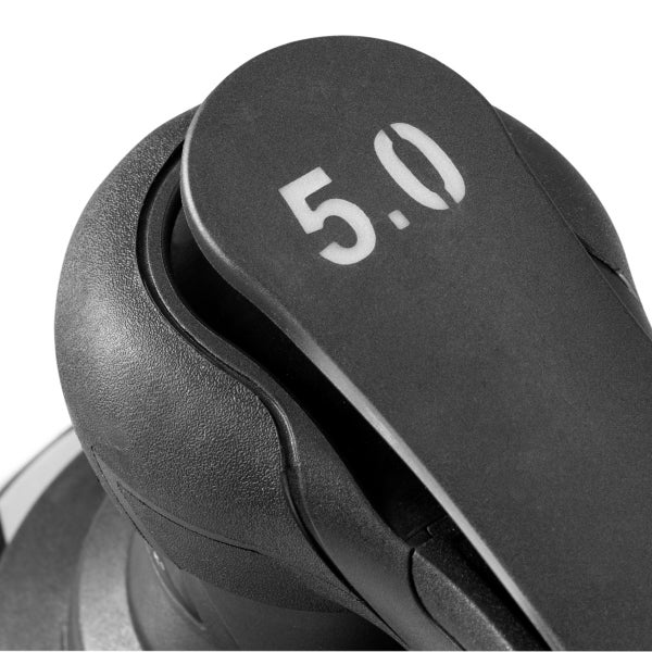 Detailansicht einer Einstellvorrichtung mit der Zahl 5.0.