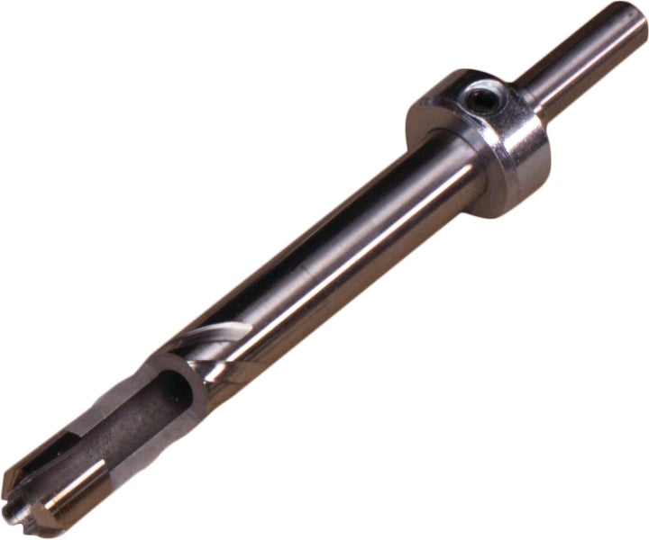 Aufsteckversenker mit Tiefenanschlag aus Metall für Spiralbohrer