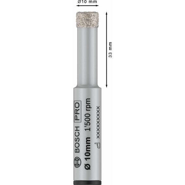 Bosch Pro Keramik Trockenbohrer, 10 Millimeter Durchmesser