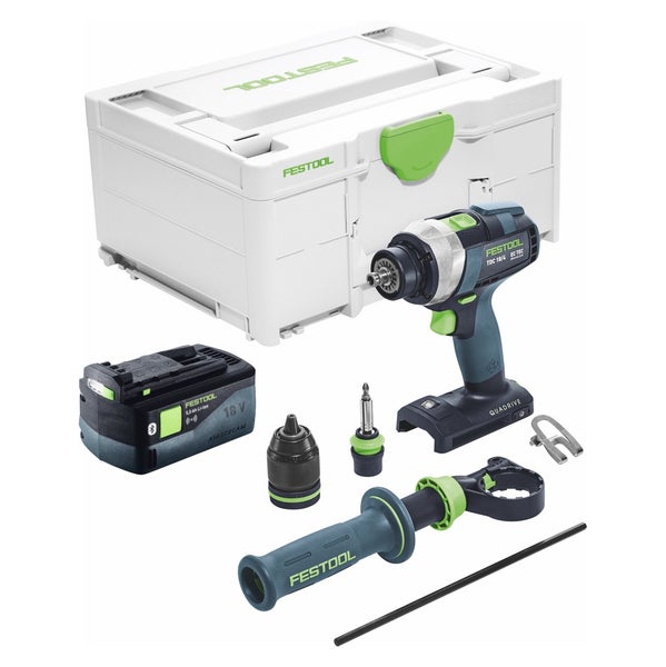 Festool TDC 18/4 I-Basic Akku Bohrschrauber 18 V 75 Nm Brushless + 1x Akku 5,0 Ah + Systainer - ohne Ladegerät