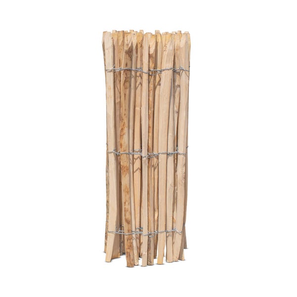 Französischer Premium Staketenzaun Kastanie - Länge 5 Meter, Höhe 100 cm, Lattenabstand 4-5 cm