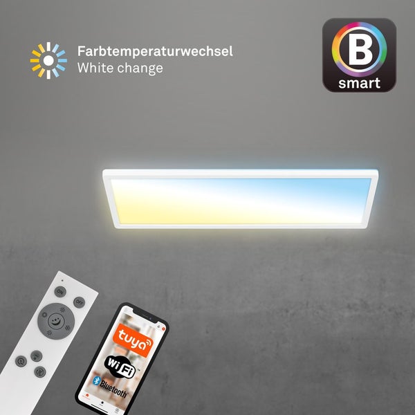 LED Deckenlampe Deckenleuchte Smart LED Panel Flach Dimmbar Fernbedienung