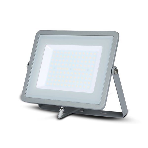 Graue LED-Flutlichtstrahler - Samsung - IP65 - 100W - 8000 Lumen - 4000K - 5 Jahre