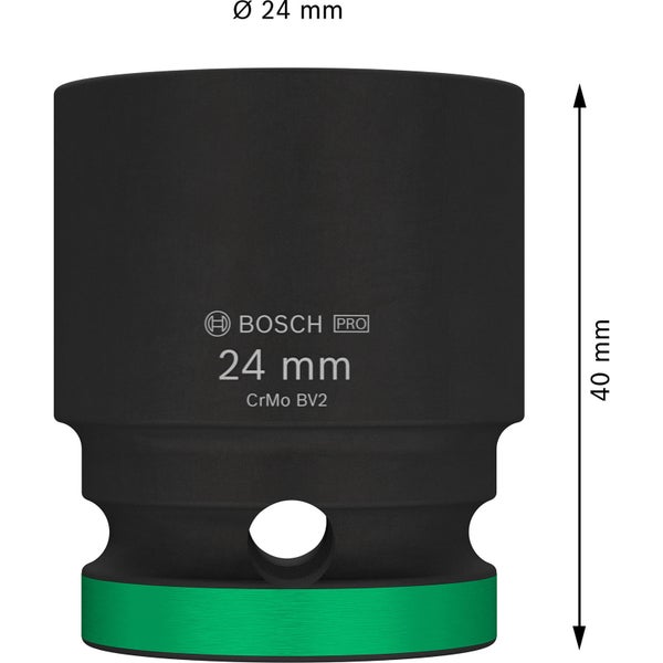 Bosch PRO Impact Socket 1/2 24 mm Standard - 2608003054