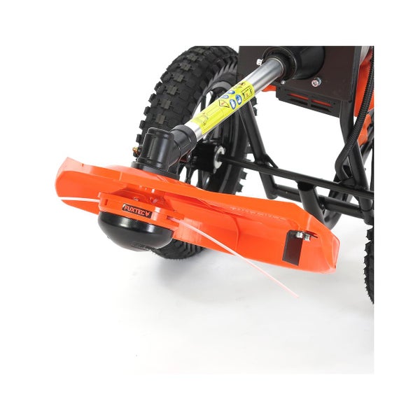 FUXTEC Benzin Motorsense mit Rädern FX-FSR152 -  52ccm | 3PS Freischneider | 13,5kg  | Easy Start | 320 mm | 2-Takt Rasentrimmer | 2,2kW