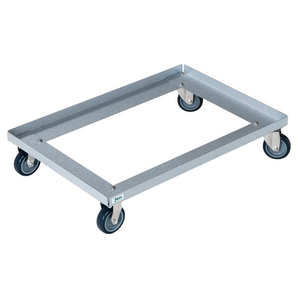 Rollbrett aus Metall mit vier Rädern