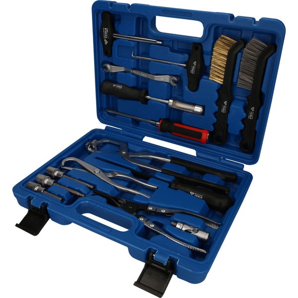 BRILLIANT TOOLS Universal-Bremstrommel und Bremsscheiben-Werkzeug-Satz 15tlg. - BT701250