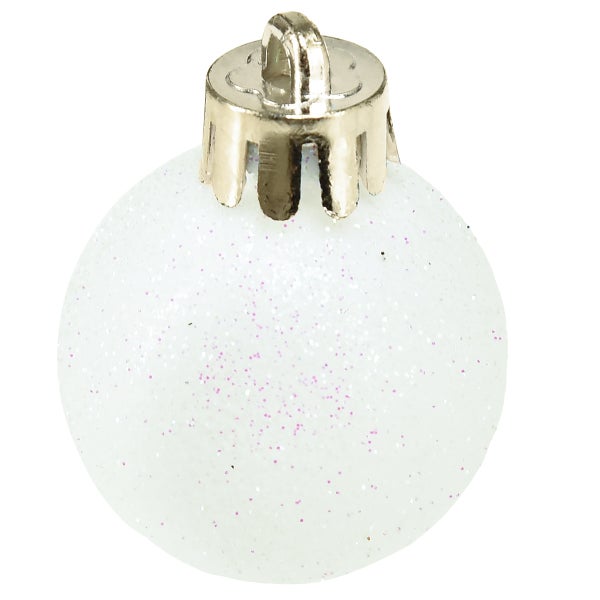 Weihnachtsbaumkugel mit Glitzer