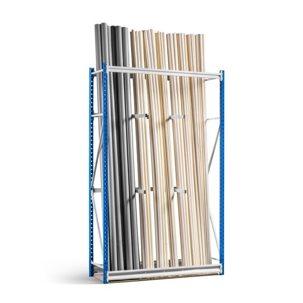 PROREGAL Vertikalregal Maximus HxBxT 240 x 175 x 50 cm 4 Arme Lichtblau & Lichtgrau