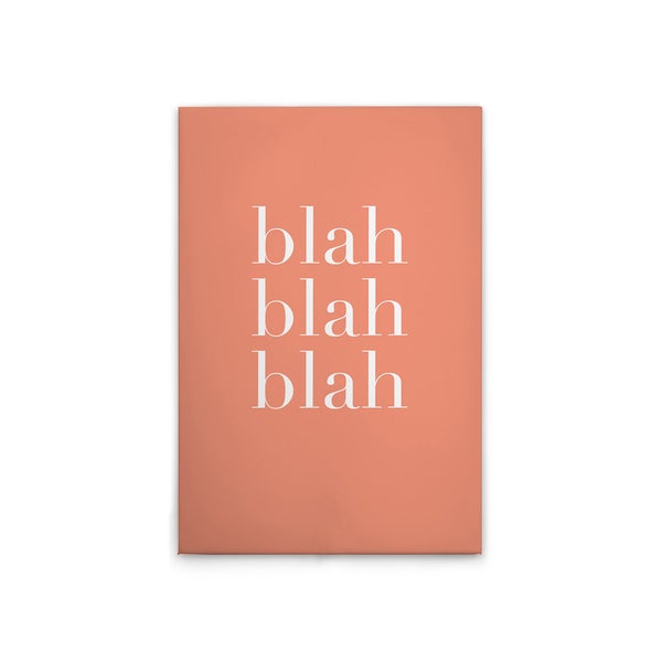 Notizbuch mit der Aufschrift Blah Blah Blah