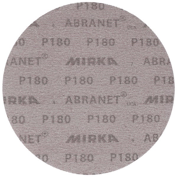 Mirka Abranet Netz-Schleifscheiben Ø 225 mm Klett / Korn P180 / 25 Stk / zum Schleifen von Holz, Spachtel, Lack, Kunststoff / 5422302518