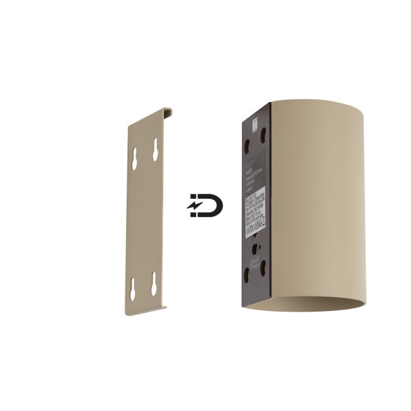 Wandleuchte mit magnetischer Montageplatte zur einfachen Wandbefestigung