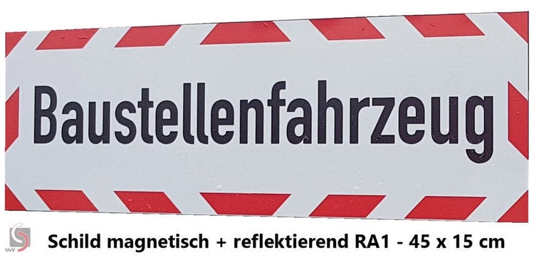 UvV Kfz Warnmarkierung DIN30710 Magnetset + FLASH LED Blitzer Magnet / Einsatzfahrzeug