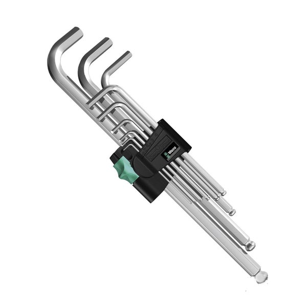 Wera Logo Sechskant-Stiftschlüsselsatz mit Kugelkopf