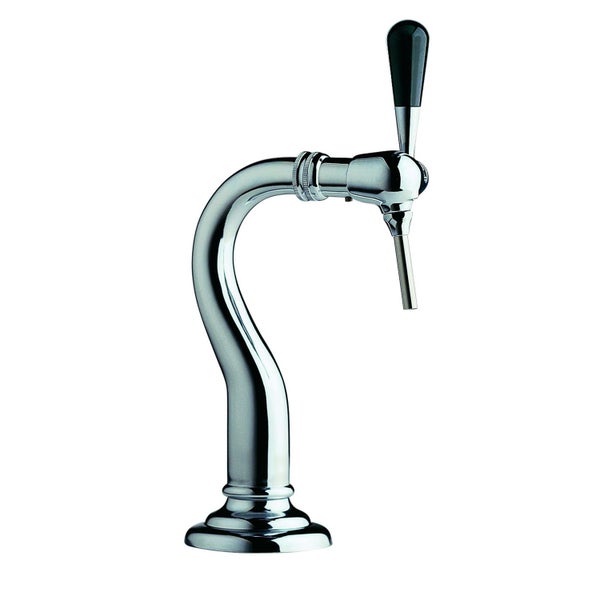 Schanksäule, Bierzapfsäule - Modell Baby-Schwanenhals, 1-leitig, Chrom