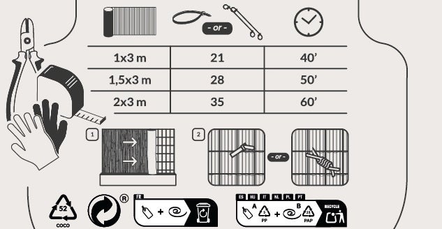 Betonzaun mit horizontalen Paneelen