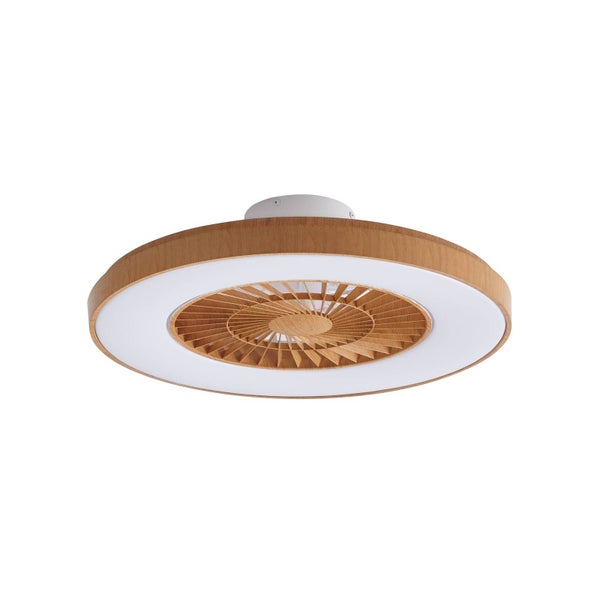 Lindby LED Deckenventilator mit Lampe Teleo dimmbar Leselampe (Modern) (1 flammig, ) - Ventilator Wohnzimmerleuchte