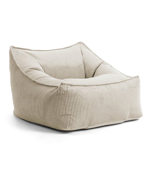 mokebo Sitzsack Sessel aus Cord 'Der Lümmel', XXL Sitzsack, Cord Sessel oder Sitz Sessel in Beige