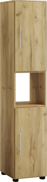 Holz Badmöbel Badschrank Hochschrank Flandu