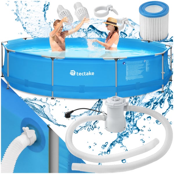 Swimming Pool tectake Summertime rund 360 x 76 cm