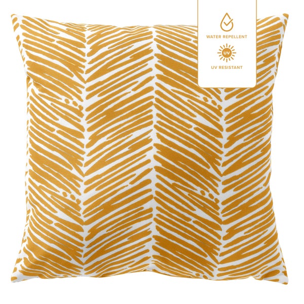 Dean Outdoor Kissen - 45x45 cm Gelb - Mit Reißverschluss