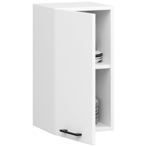 Hängender Küchenschrank mit offener Tür und zwei Fächern