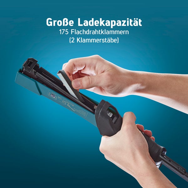 Novus Tools Hammertacker J-044, 6–12 mm Typ G, Premium-Tacker geeignet für Flachdrahtklammern mit Prallplatte für Oberflächenschutz 030-0453