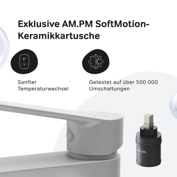 AM.PM Waschtischarmatur mit Einhebelmischer FTA02133 Hit Weiß matt