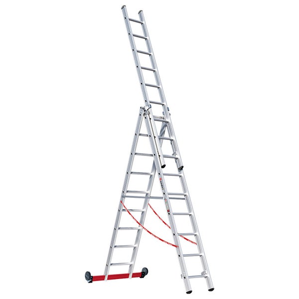 Mehrzweckleiter aus Aluminium mit drei Abschnitten