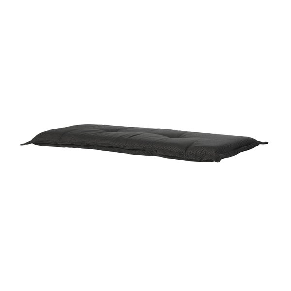 Bankauflage Rib schwarz - Ca. 150x48 cm