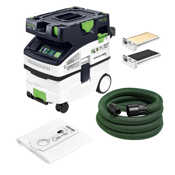 Festool CTM MIDI I CLEANTEC Absaugmobil ( 574822 ) Set mit 1x Hauptfilter, 1x Nassfilter und 5x Filtersack