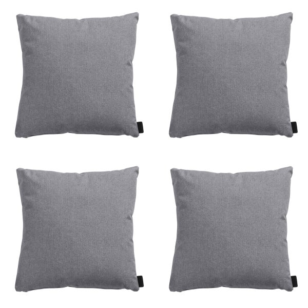 Dekokissen Oxford grau - Ca. 45x45 cm - 4er-Set