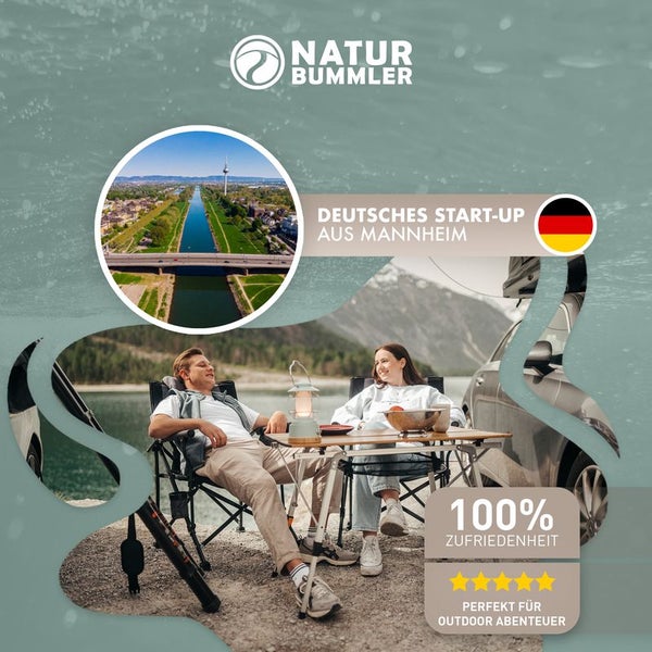 Naturbummler® Campingtisch [höhenverstellbar+Anti-Rost Schutz] sehr leicht Gr. XL