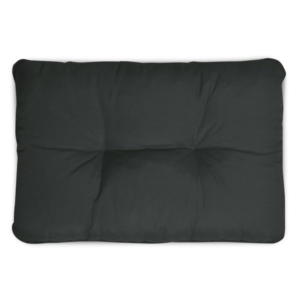 Beautissu Flair Loungekissen Outdoor Rücken 60x40x12cm Graphitgrau